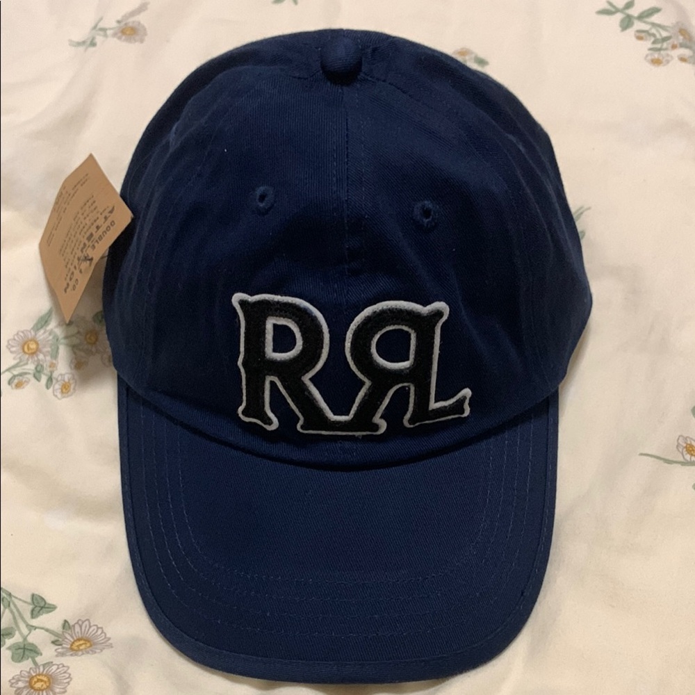 Ralph Lauren Double RL Navy Blue Baseball Cap